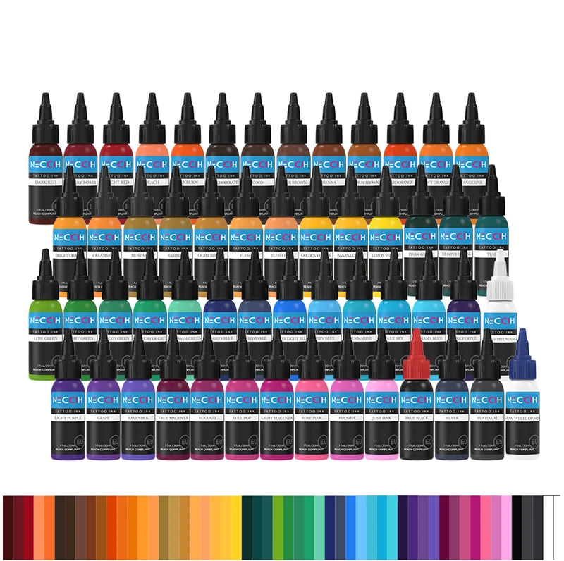 54-color NECCIH tattoo ink